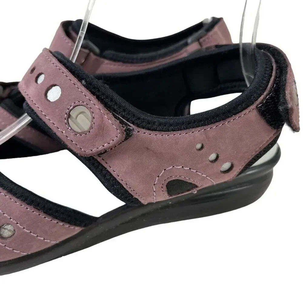 Hotter Comfort Concept Purple Strappy Sporty Casual Sandals Shoes sz 8